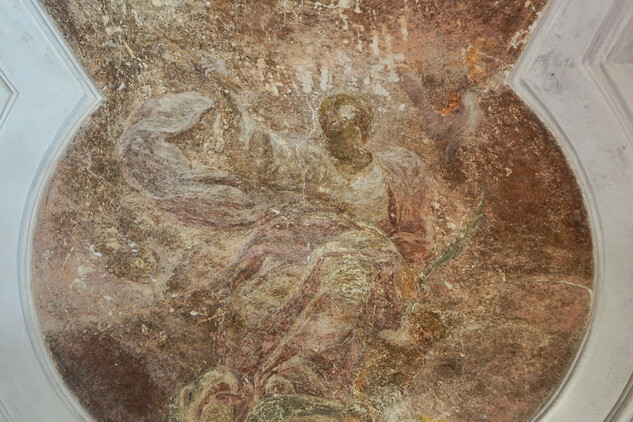 Freska sv. Markéty, po očištění (celkový pohled)