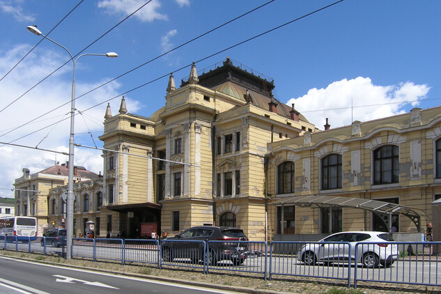 Hlavní nádraží České Budějovice, pohled od jihu, 2020