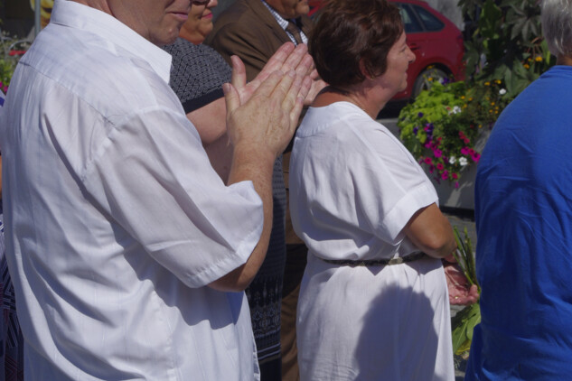 Detailní pohled na publikum probíhající prezentace.