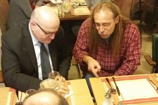 Ministr kultury Daniel Herman a kastelán hradu Krakovec Jiří Sobek