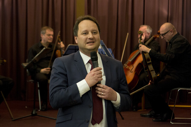 Náměstek ministra kultury Jiří Vzientek při zahájení roku Gallasů a Clam-Gallasů