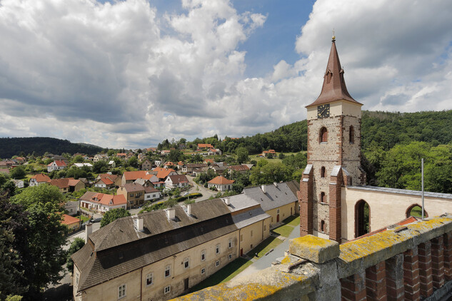 Pohled na klášter Sázava