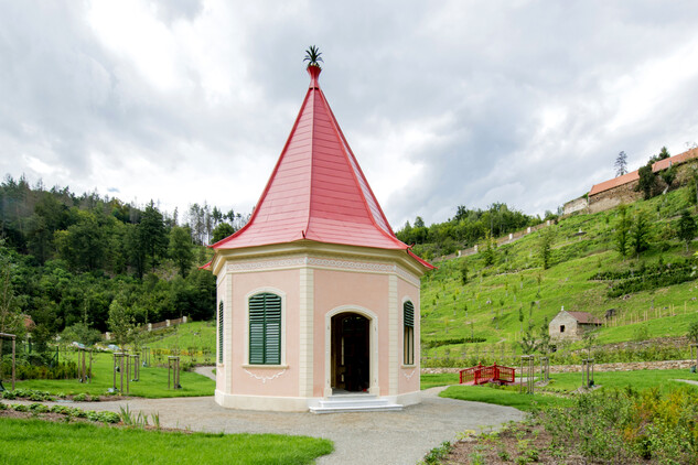 Čínský pavilon v Pernštejnské zahradě
