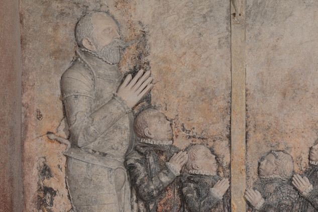Detail renesačního reliéfu z Českého Rudolce | © Vojtěch Krajíček DiS.