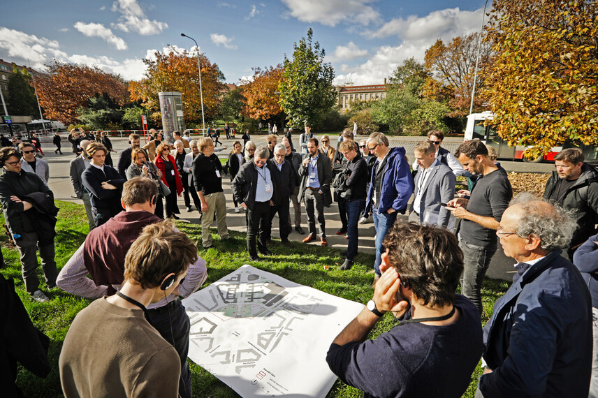 Mezinárodní soutěž "4. kvadrant Vítězného náměstí", 1. soutěžní workshop 25. října 2022 (© ONplan)