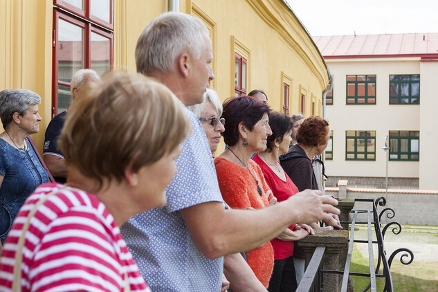 Den otevřených dveří, pohled z balkónu Lannerova domu