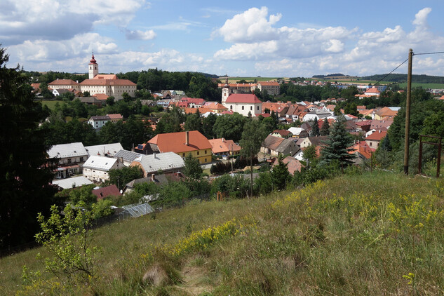 Pohled na město Brtnice