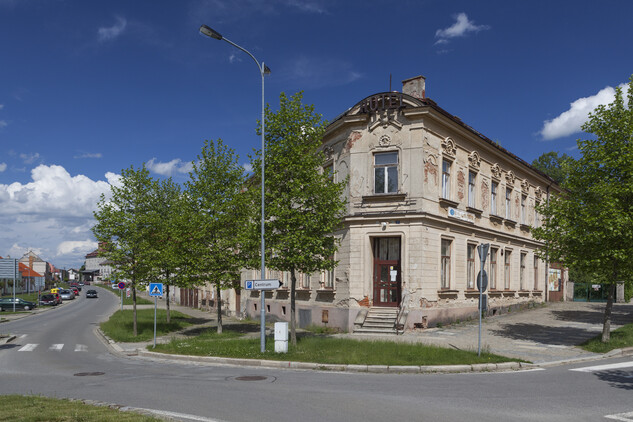 Hotel U Nádraží v Telči, stav před demolicí