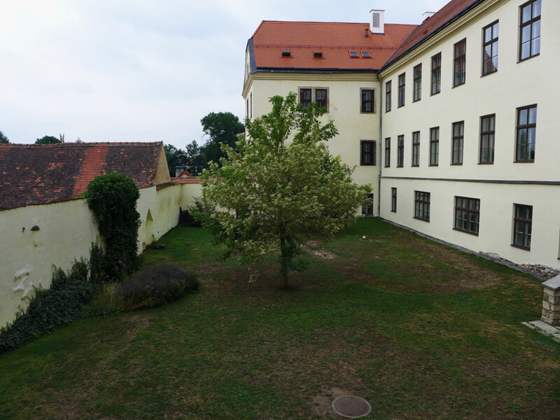 Zahrada bývalého jezuitského gymnázia v Telči