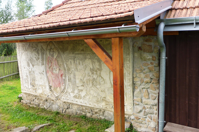 Bývalý venkovský ateliér a exteriérová galerie umělecké a manželské dvojice Míly Doleželové a Jiřího Mareše v Klátovci 