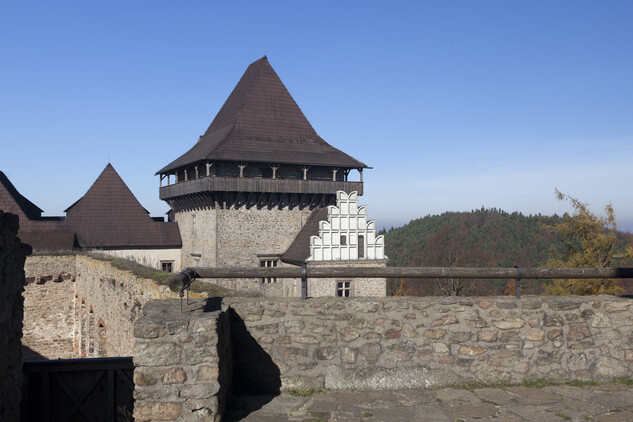 Hrad Lipnice, pohled z Velké věže, autor: Viktor Mašát