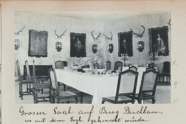Pohled na Taneční sál v roce 1906